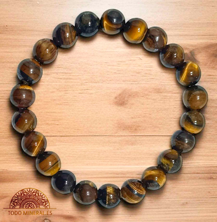 PULSERA HOMBRE MINERALES 22 CMS