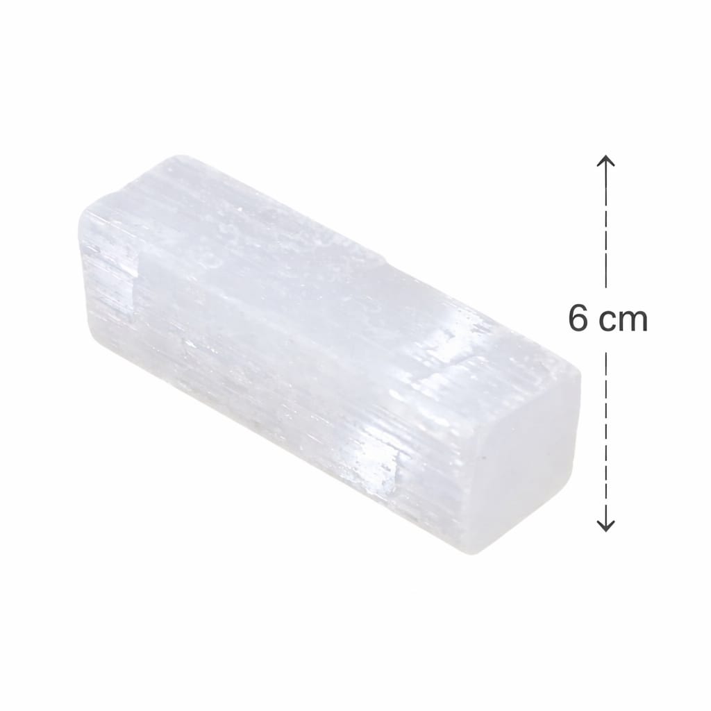 Varrita Selenita 8 Cms Para Limpieza Energetica TODOMINERAL