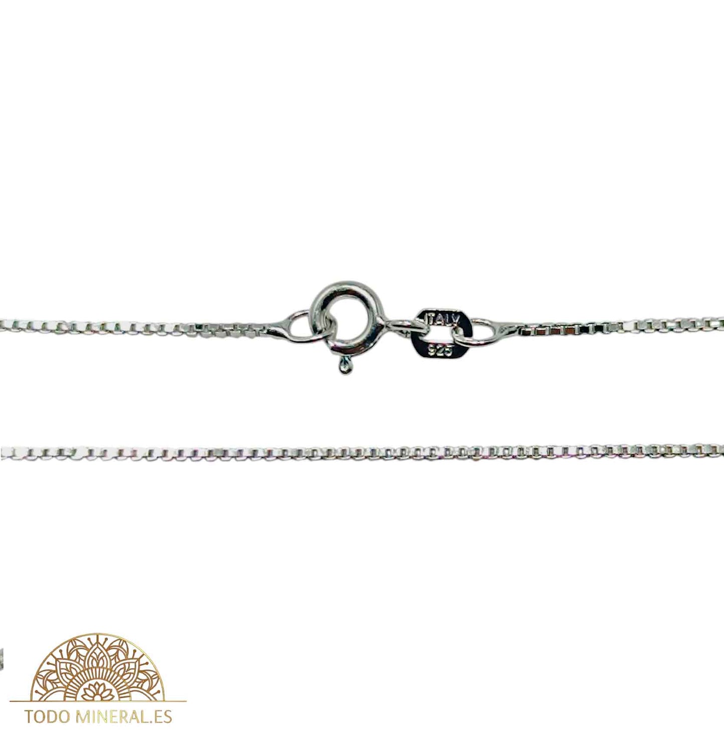 Cadena Plata 925 40 Cms Eslabones Cuadrados 1 mm 39785-40 TODOMINERAL