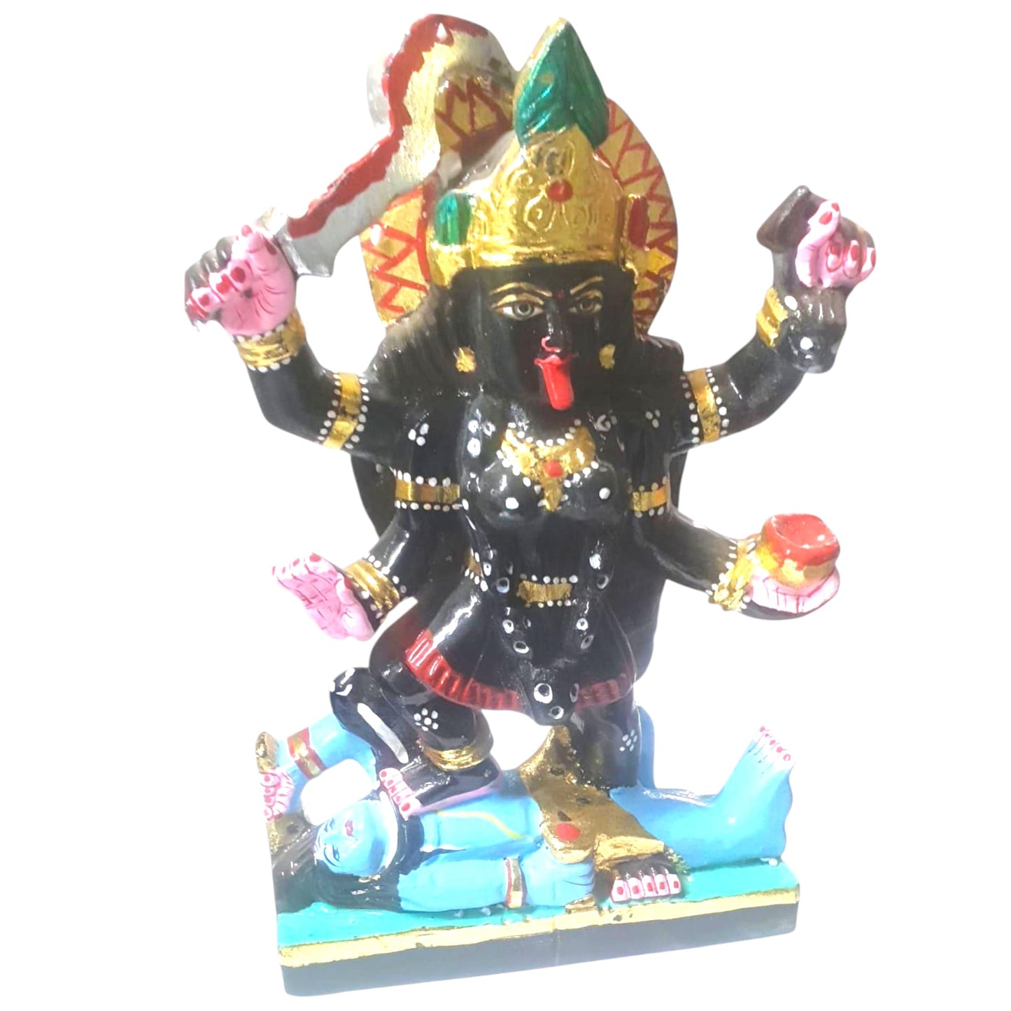 Figura Kali Piedra Marmol Tallada 26 Cms Aprox y 4Kilos aproximadamente TODOMINERAL