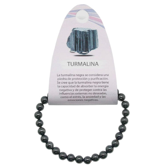 Pulsera Piedra Natural Turmalina ELIGE TAMAÑO Y MODELO PULSERAS MINERALES