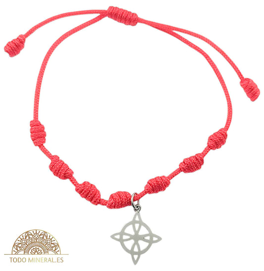 Pulsera 7 Nudos Ajustable Con Dije Nudo De Bruja - TODOMINERAL