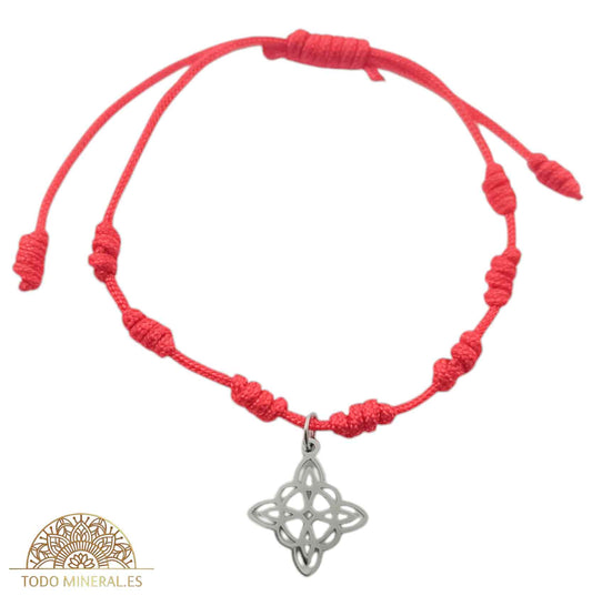 Pulsera 7 Nudos Ajustable Con Dije Nudo De Bruja - TODOMINERAL
