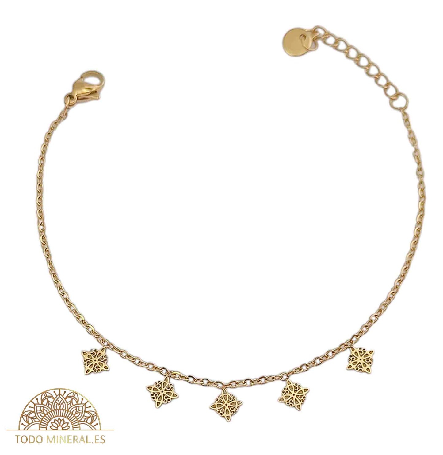 Pulsera Acero Con Dijes Nudo De Brujas PULSERA ACERO