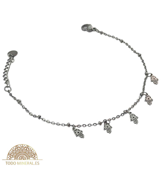 Pulsera Acero Con Dijes Mano De Fátima PULSERA ACERO