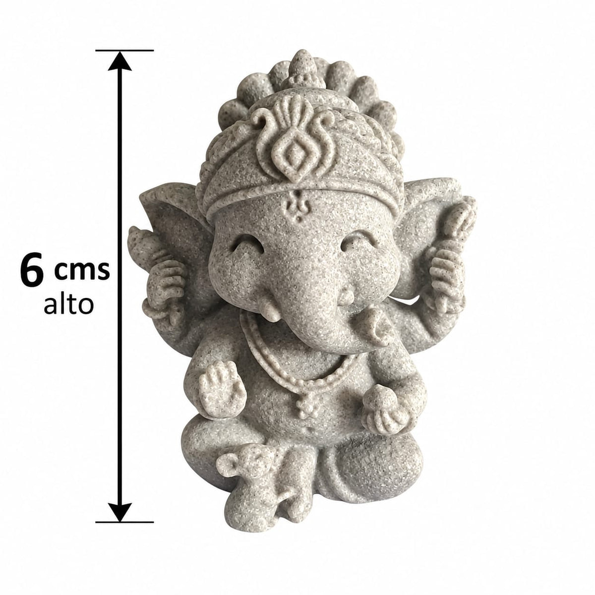 Figura En Resina Bebe Ganesha 6 Cms TODOMINERAL