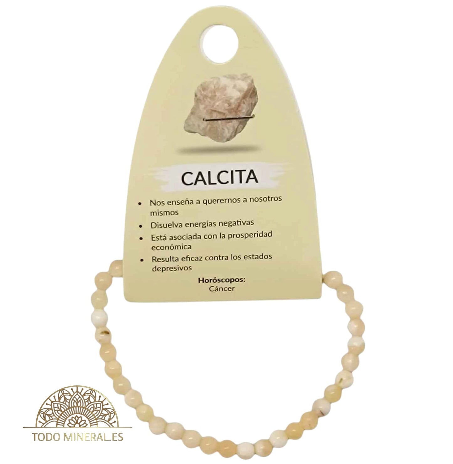 Pulsera Piedra Natural Calcita 4 mm TODOMINERAL