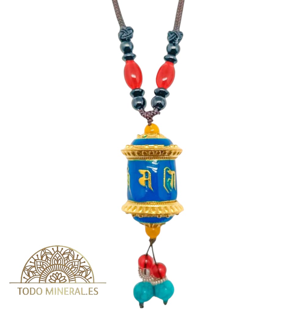 Collar Tibetano Rueda De Rezo Cordon 60 Cms Aprox ( DIFERENTES COLORES, ESCOJGE EL TUYO) TODOMINERAL