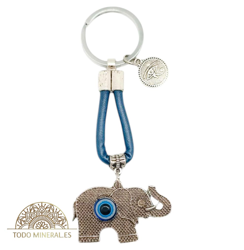 Llavero Metal Ojo Turco Elefante TODOMINERAL