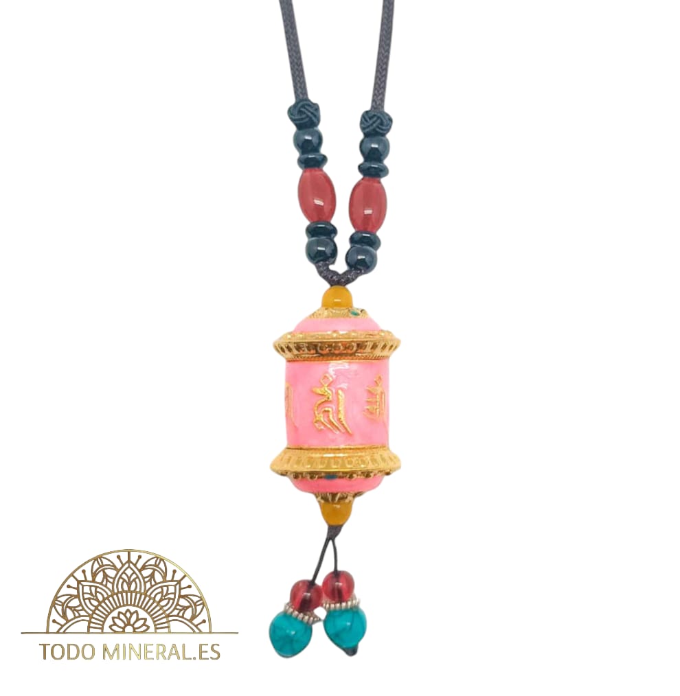 Collar Tibetano Rueda De Rezo Cordon 60 Cms Aprox ( DIFERENTES COLORES, ESCOJGE EL TUYO) TODOMINERAL