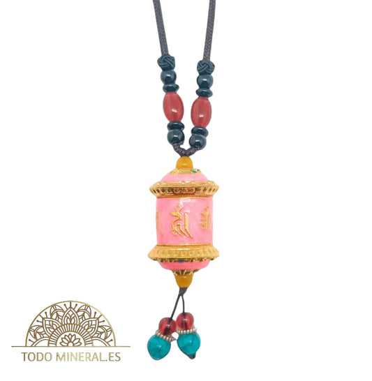 Collar Tibetano Rueda De Rezo Cordon 60 Cms Aprox ( DIFERENTES COLORES, ESCOJGE EL TUYO) TODOMINERAL