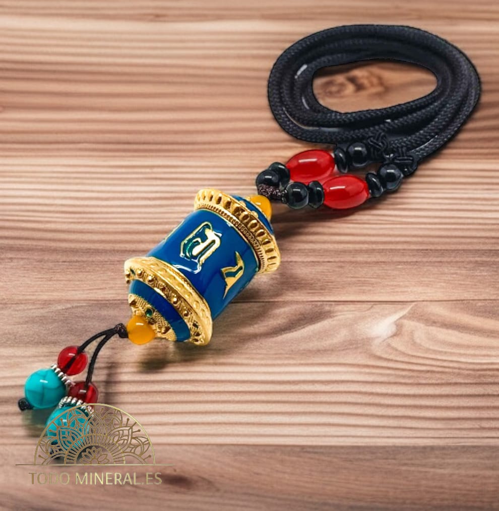 Collar Tibetano Rueda De Rezo Cordon 60 Cms Aprox ( DIFERENTES COLORES, ESCOJGE EL TUYO) TODOMINERAL