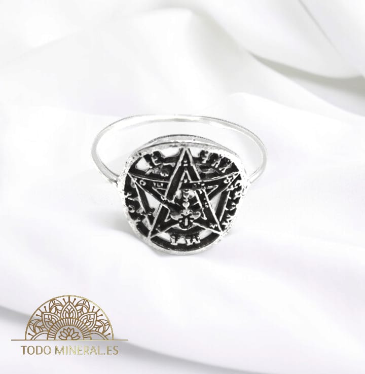 Anillo Plata 925 Tetragramaton Talla 16 TODOMINERAL
