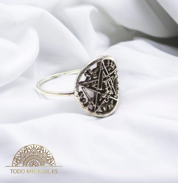 Anillo Plata 925 Tetragramaton Talla 16 TODOMINERAL