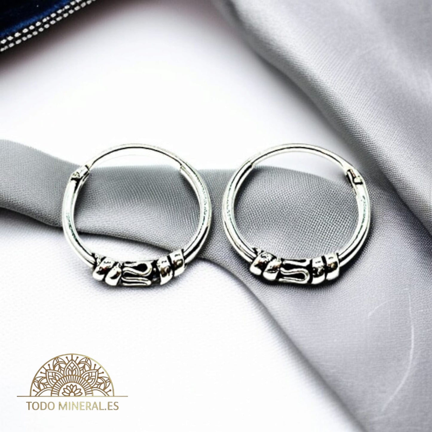 Pendientes Aro Bali Plata 925 14 mm PENDIENTES PLATA 925