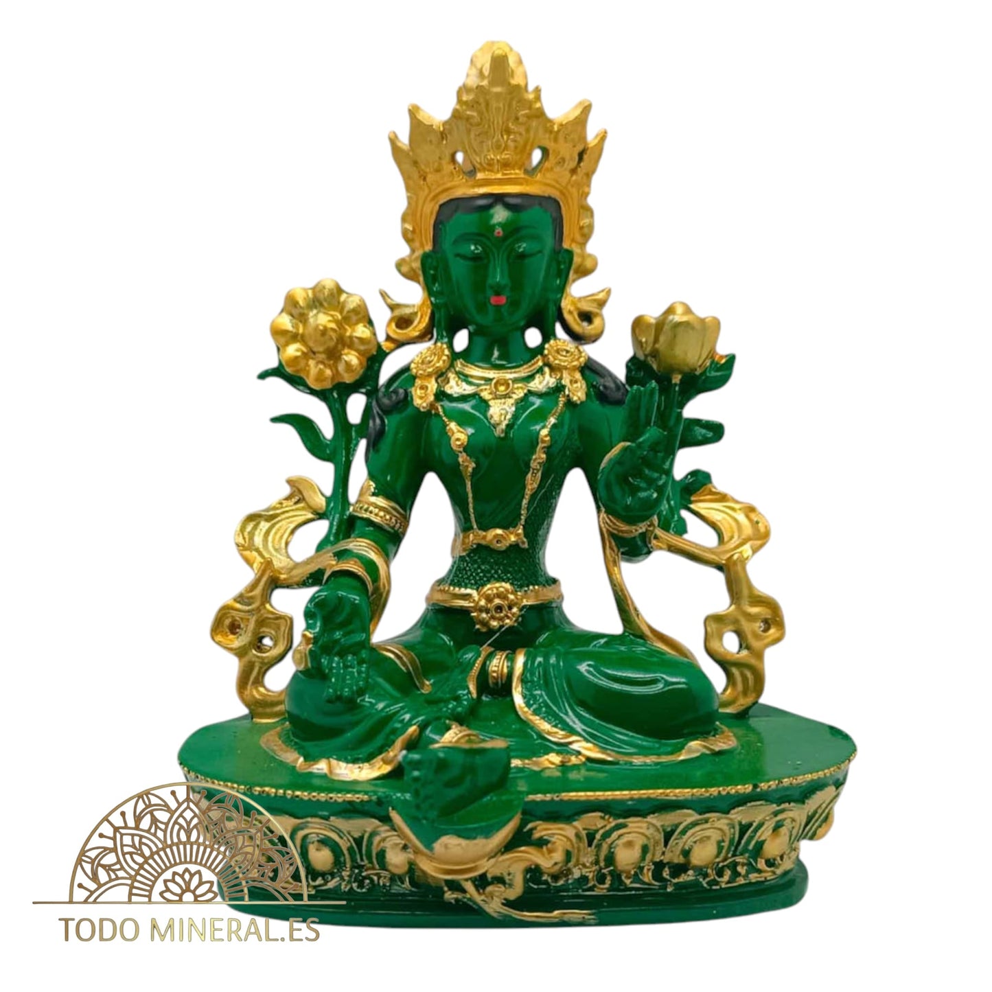 Figura Resina Tara Verde 19x16 Cms Aproximado FIGURAS