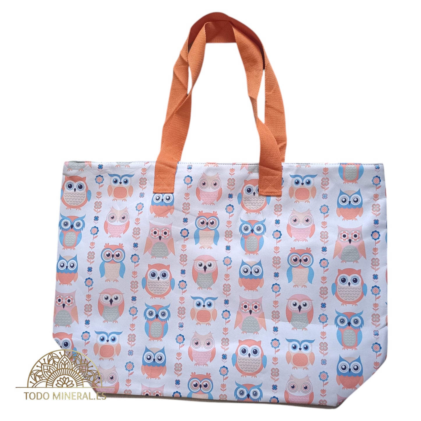 Bolsa Playa Buho Hogar 55x40 Cms Aporx Incluye Modedero A juego TODOMINERAL