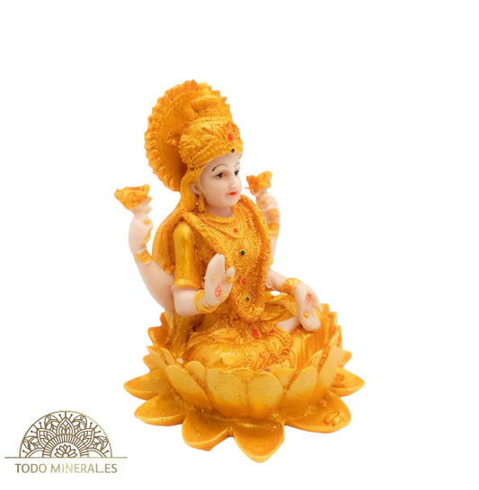 Figura Laxmi En Resina 15 Cms Aprox Color Dorado 600102882 TODOMINERAL