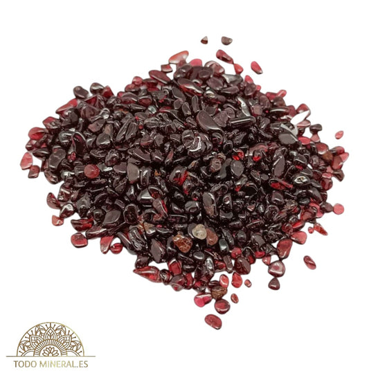 100 Gramos Chips Piedra Naturales Granate 2 mm 111401053-45 TODOMINERAL