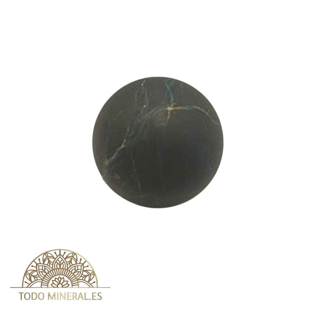 Esfera Shungita Natural 3 Cms Con Peana De Madera ESFERA MINERAL