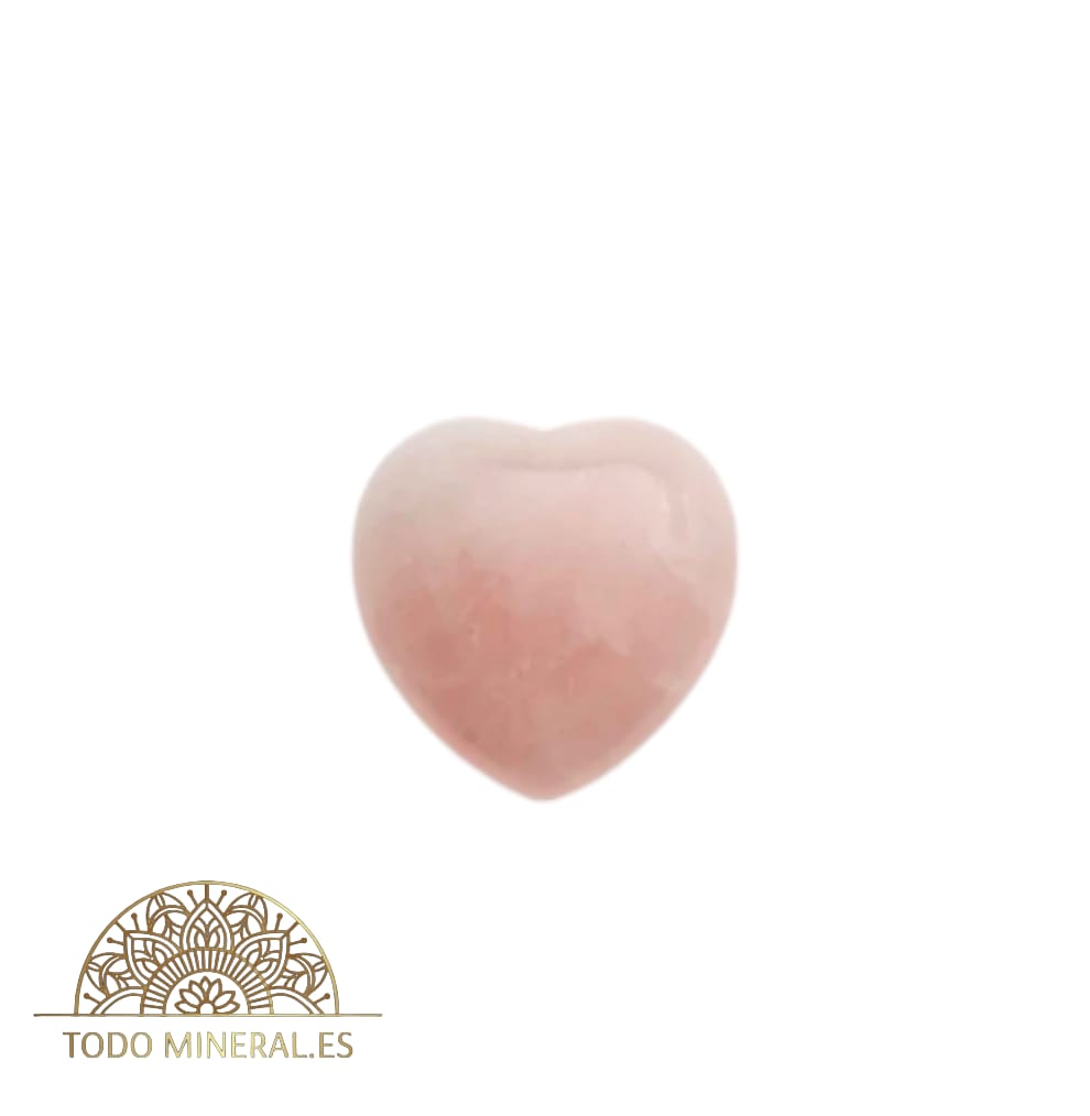 Corazon Piedra Natural Cuarzo Rosa 3 Cms Aproximadamente TODOMINERAL