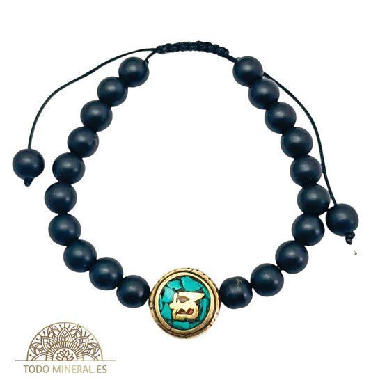 Pulsera Tibetana Ajustable Shaligram 8 mm 600401800 TODOMINERAL