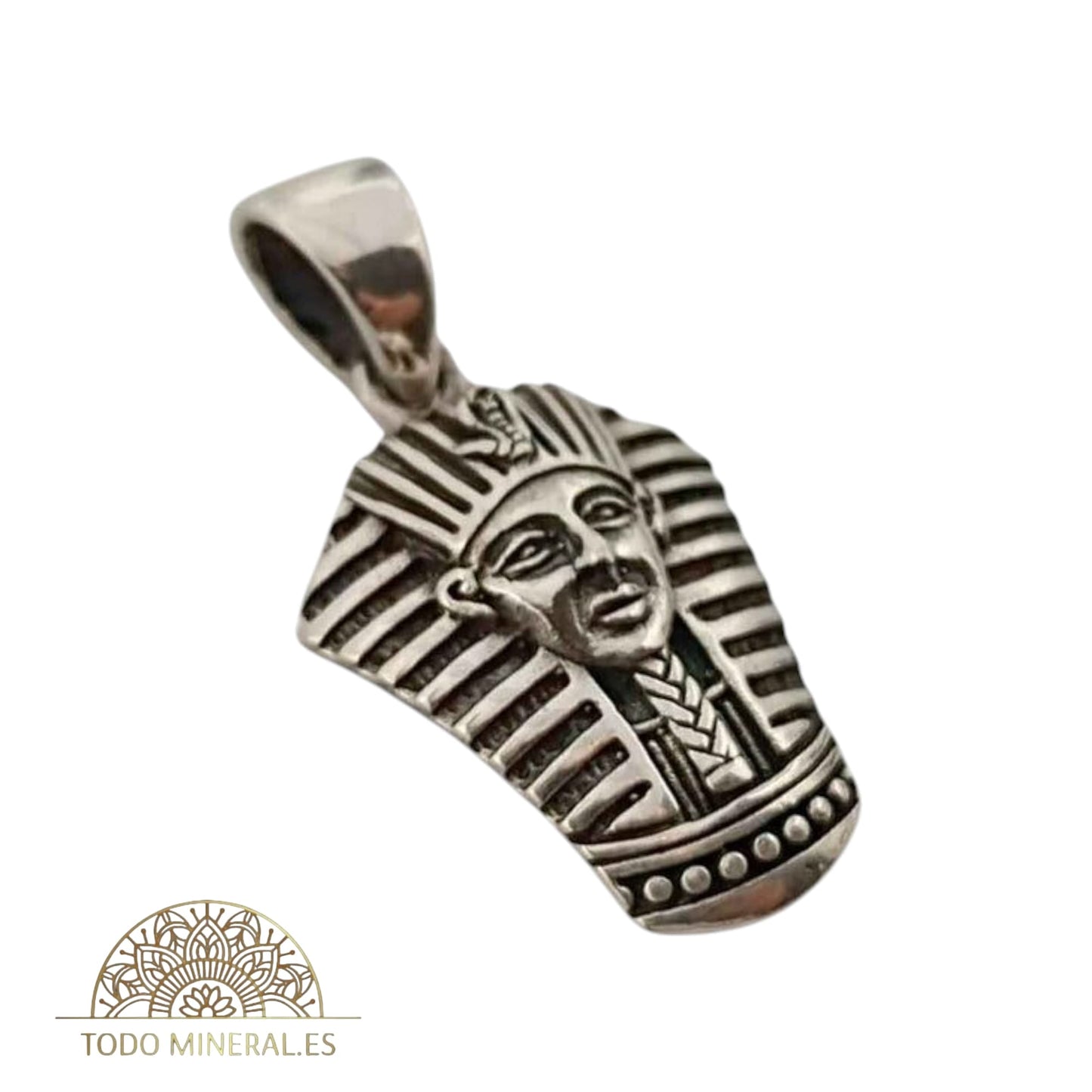 Colgante De Plata 925 Cabeza Faraón 20 mm 50531 TODOMINERAL