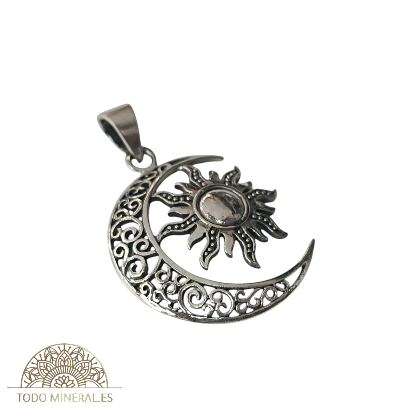 Colgante De Plata 925 Fases Lunares 34 mm 50446 TODOMINERAL