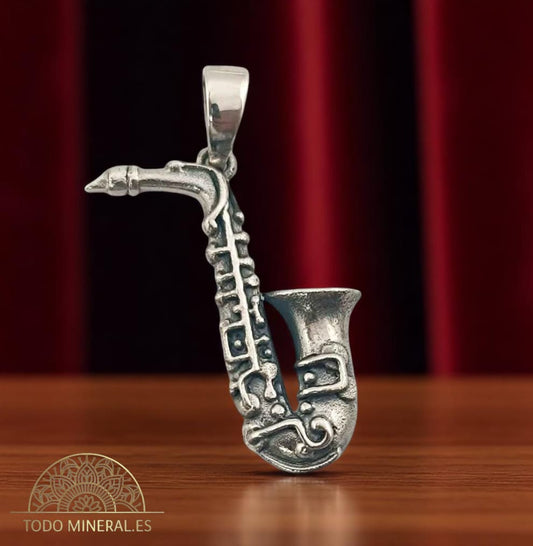 Colgante De Plata 925 Saxofon 40 mm 50114 TODOMINERAL