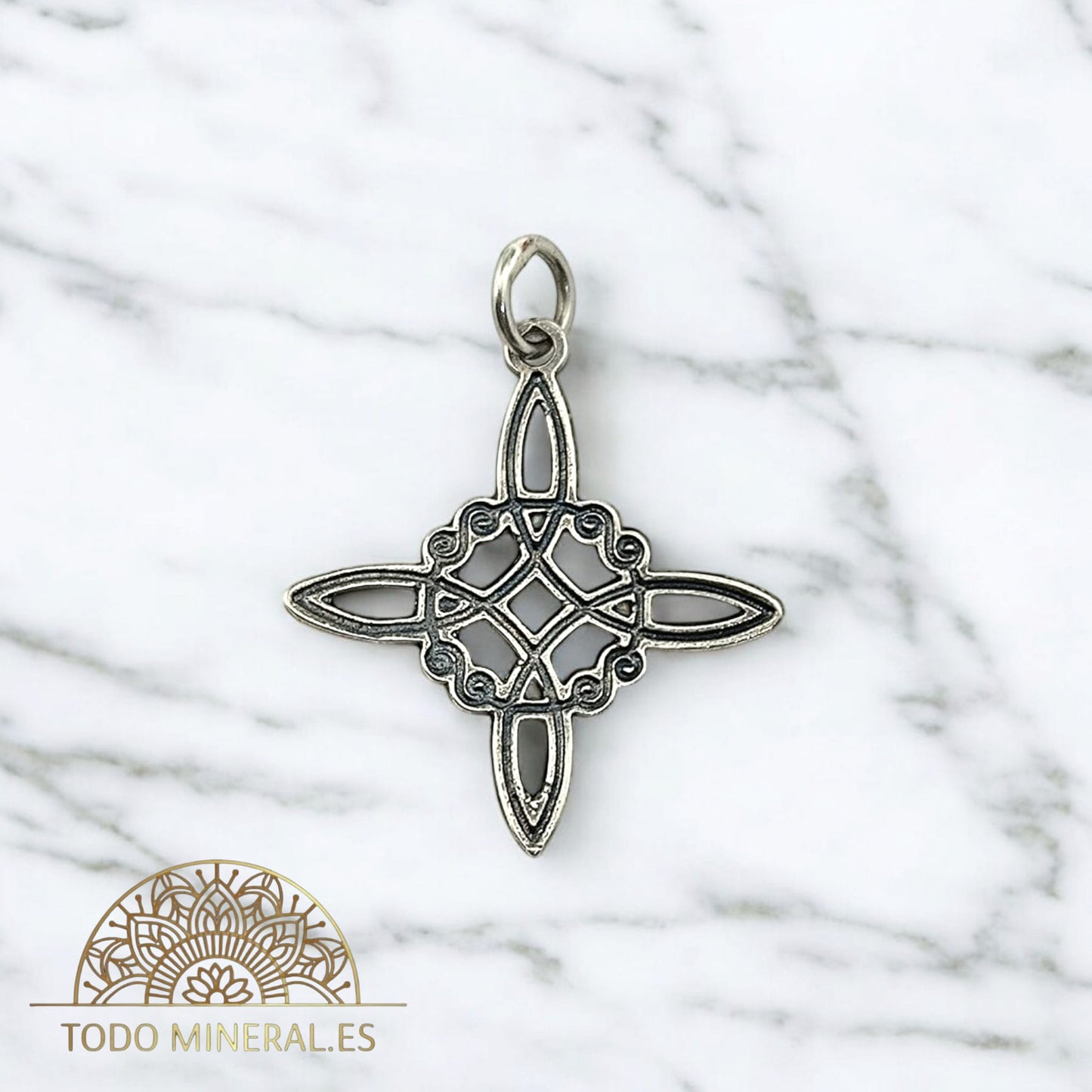 Colgante Plata 925 Nudo De Bruja 27 mm Aproximadamente TODOMINERAL