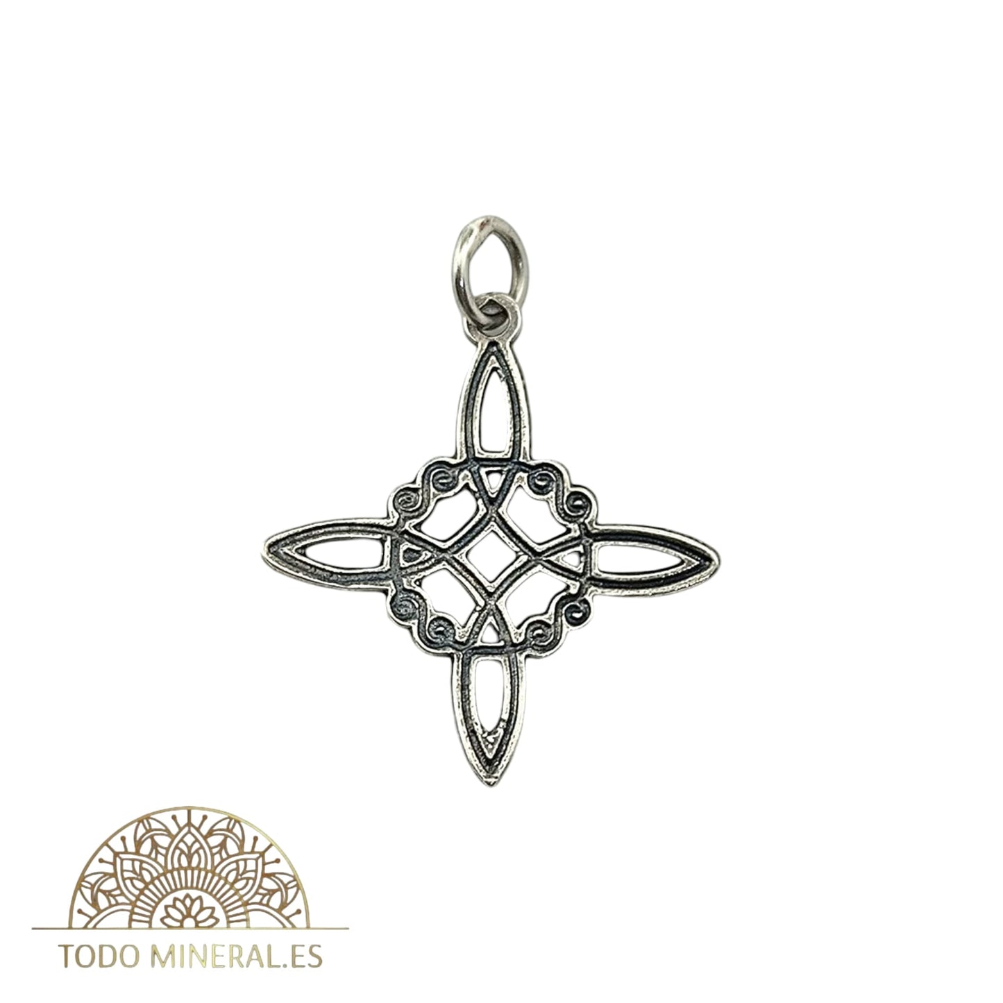 Colgante Plata 925 Nudo De Bruja 27 mm Aproximadamente TODOMINERAL