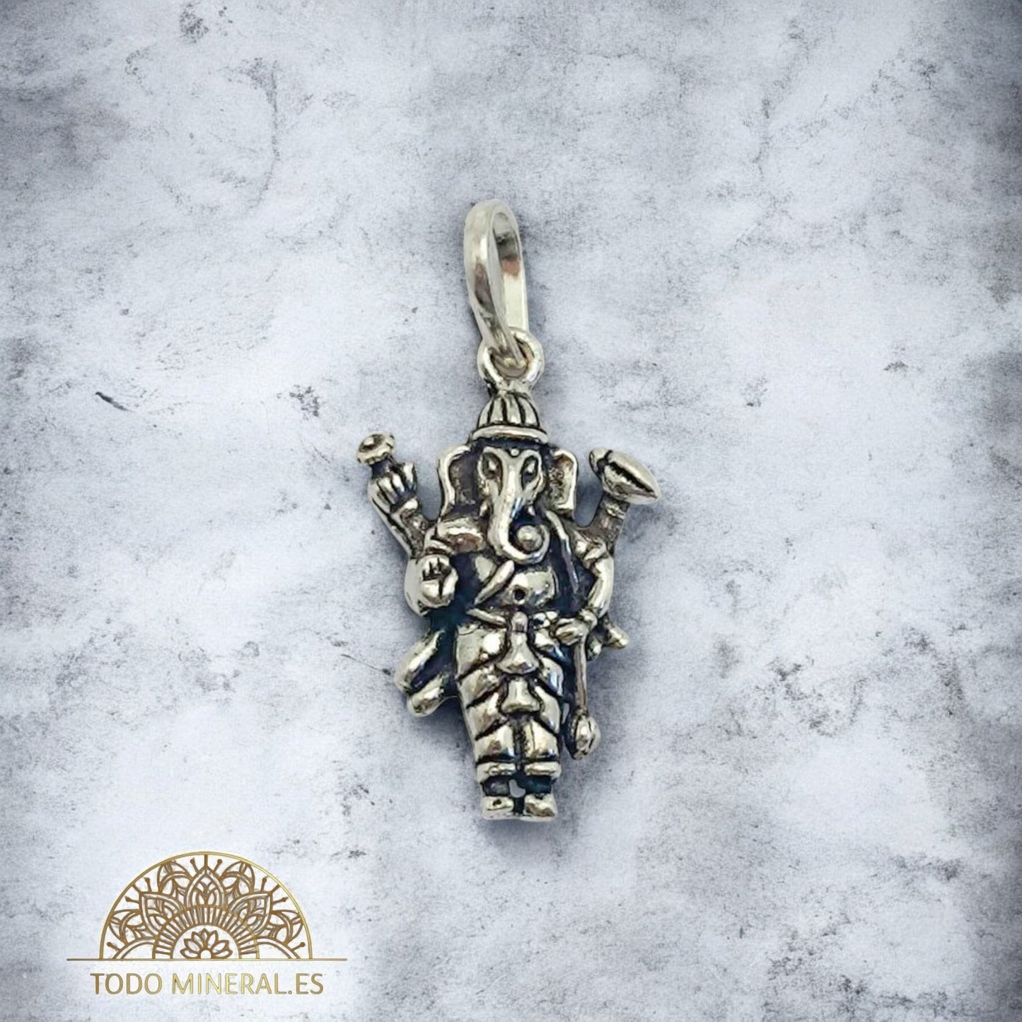 Colgante De Plata 925 Ganesha 25x15 mm Aporx 600201561 TODOMINERAL
