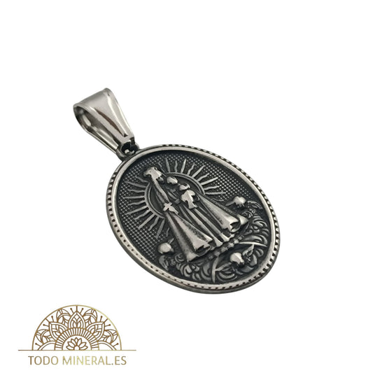 Medalla Colgante Acero Virgen Maria 35 mm 600103438-22 COLGANTE ACERO