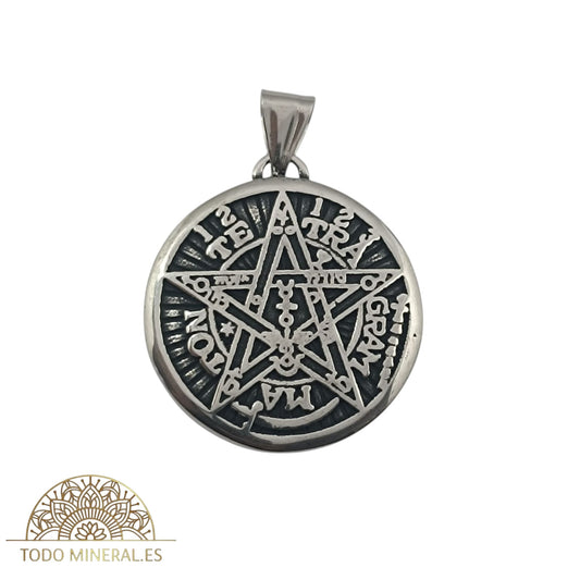 Medalla Colgante Acero Tetragramaton35 mm 600103438-16 COLGANTE ACERO