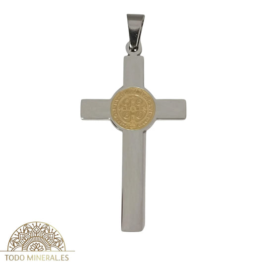 Colgante Acero Cruz San Benito 50 mm 600103437-01 COLGANTE ACERO