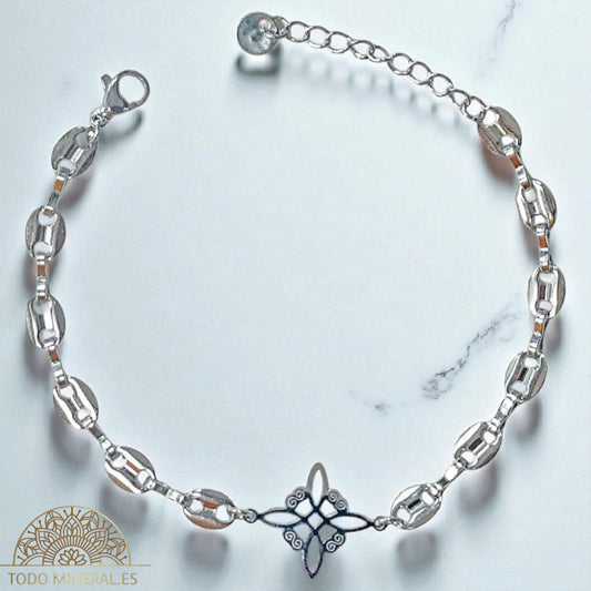 Pulsera Acero Dije Nudo De Bruja 17+3 cms Aprox 61676-03 PULSERA ACERO