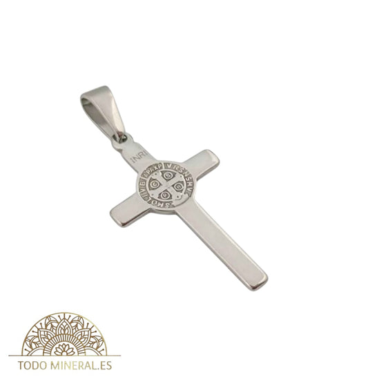 Colgante Cruz de Acero San Bebito 40 mm 600103449-02 COLGANTE ACERO