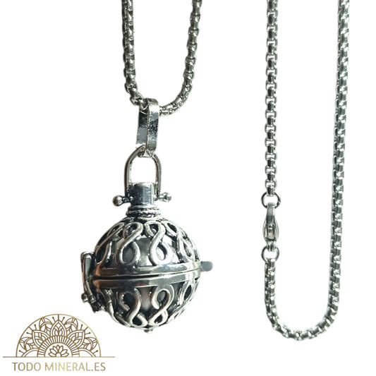 Llamador De Ángel Metal Con Cadena Acero 70 Cms 60928-02 LLAMADORES DE ANGELES