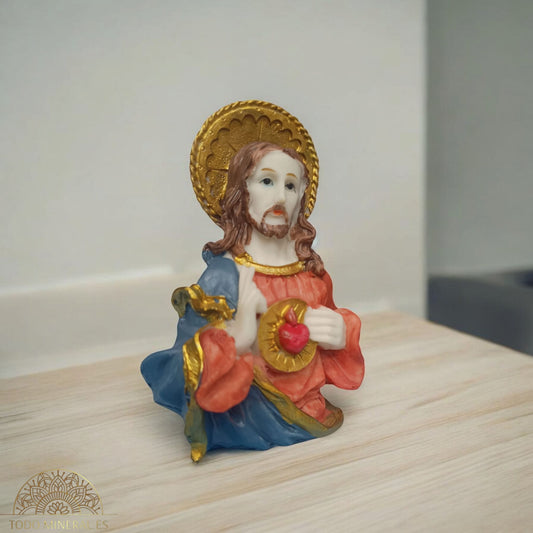 Figura En Resina Sagrado Corazon De Jesus 13 Cms 600103630 TODOMINERAL