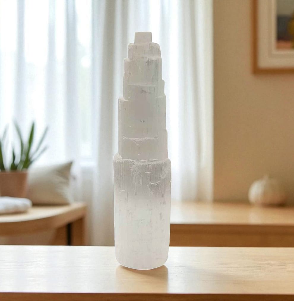 Monolito Selenita 20 Cms Para Limpieza Energética TODOMINERAL