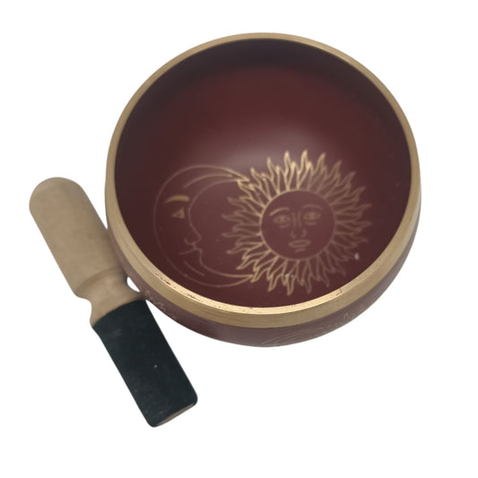 Cuenco Tibetano Sol Y Luna 11 Cms (Incluye Mazo) TODOMINERAL