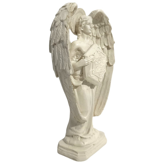 Figura en resina Metratón 20 Cms Aprox en color blanco hueso TODOMINERAL