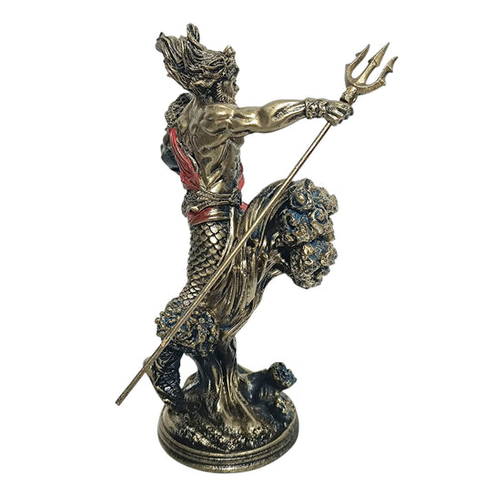 Figura en resina Poseidón 22 Cms Aprox TODOMINERAL