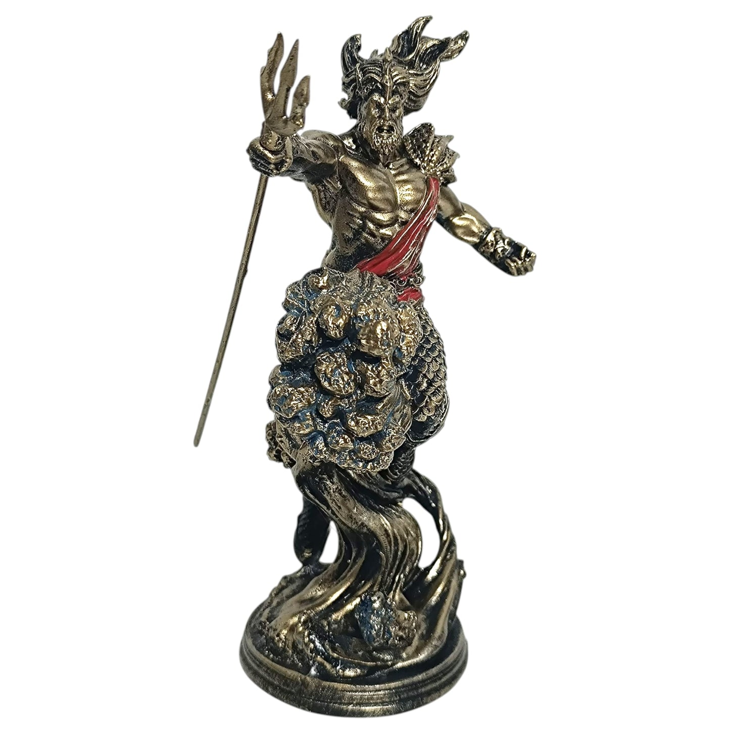 Figura en resina Poseidón 22 Cms Aprox TODOMINERAL