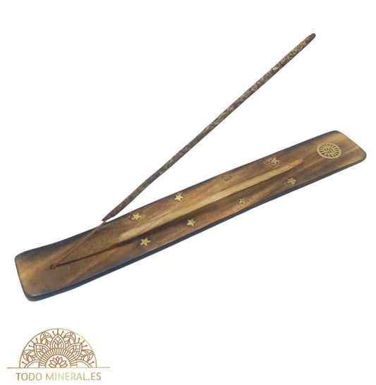 Paquete 20 Gramos De Incienso Marca Ambica Arruda Porta Incienso Madera de Regalo INCIENSOS