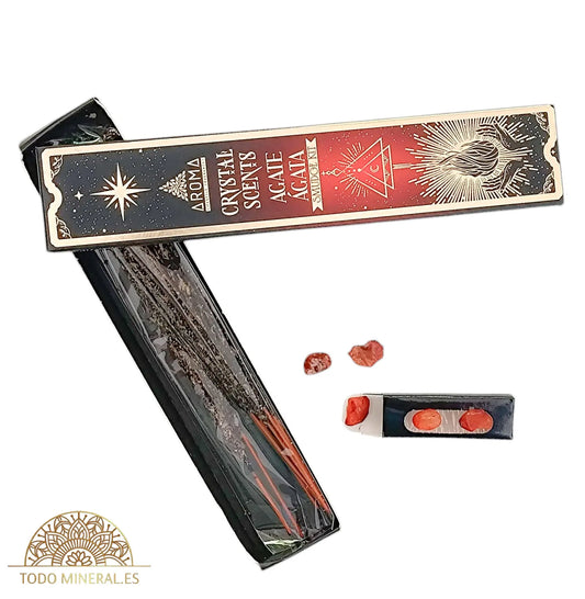 Paquete 20 Gramos De Incienso Marca Aroma Crystal Scents Ágata - TODOMINERAL