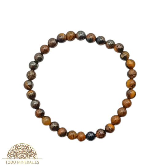 Pulsera Piedra Natural Ojo De Tigre 6 mm - TODOMINERAL