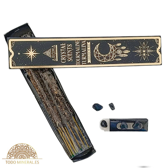 Paquete 20 Gramos De Incienso Marca Aroma Crystal Scents Turmalina - TODOMINERAL