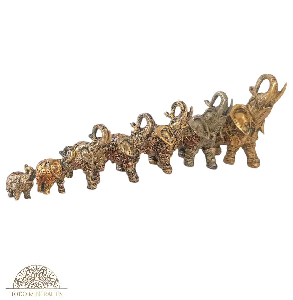 Figuras 7 Elefantes Diferentes Tamaños Desde 6 a 16 Cms y Azul 600103655 TODOMINERAL