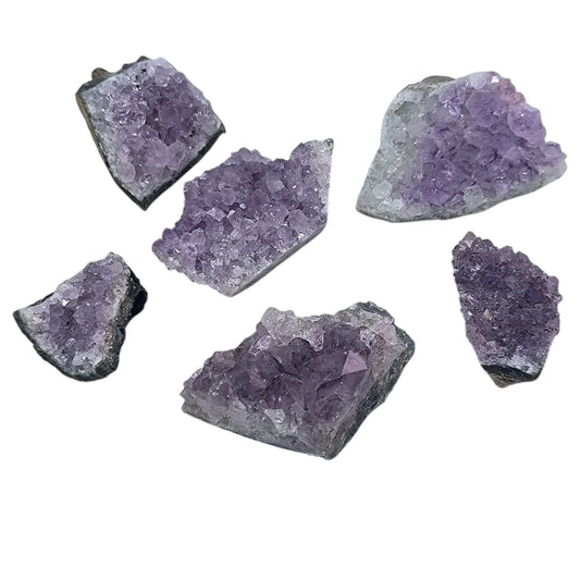 Piedra Natural Drusa Amatista En Bruto ( Elige tamaño ) (Se envía una pieza aleatoria dentro del tamaño seleccionado) TODOMINERAL